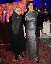 Bayerischer Filmpreis 2016: Schauspieler Bruno Ganz, Ministerin Ilse Aigner (&copy;Foto: Martin Schmitz)